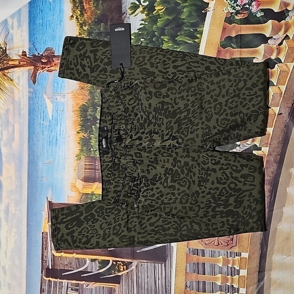 Hudson High Rise‎ Leopard Print Skinny Jeans 24 NWT - Picture 3 of 6